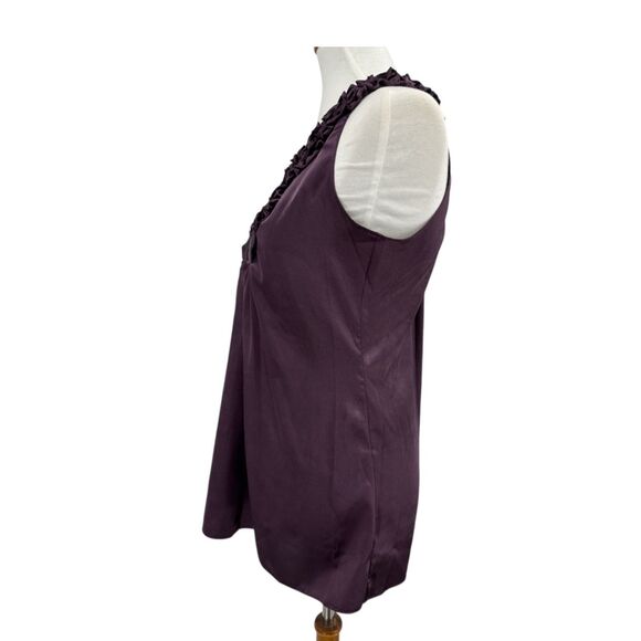 Purple Sleeveless Blouse Size Small womens fancy top Max Studio - Picture 4 of 5